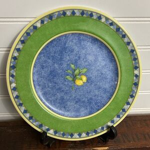 Royal Doulton Carmina salad plate lemons leaves 9"